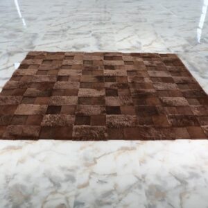hand-made sheepskin rug