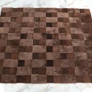 hand-made sheepskin rug