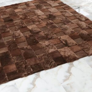 hand-made sheepskin rug