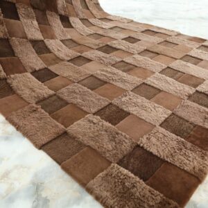 hand-made sheepskin rug
