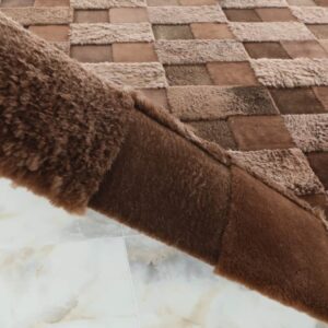 hand-made sheepskin rug